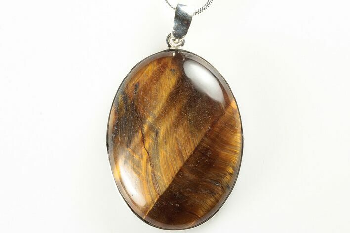 Tiger's Eye Pendant (Necklace) - Sterling Silver #192344
